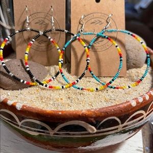 Beaded Beauties in the Turquoise or Black.